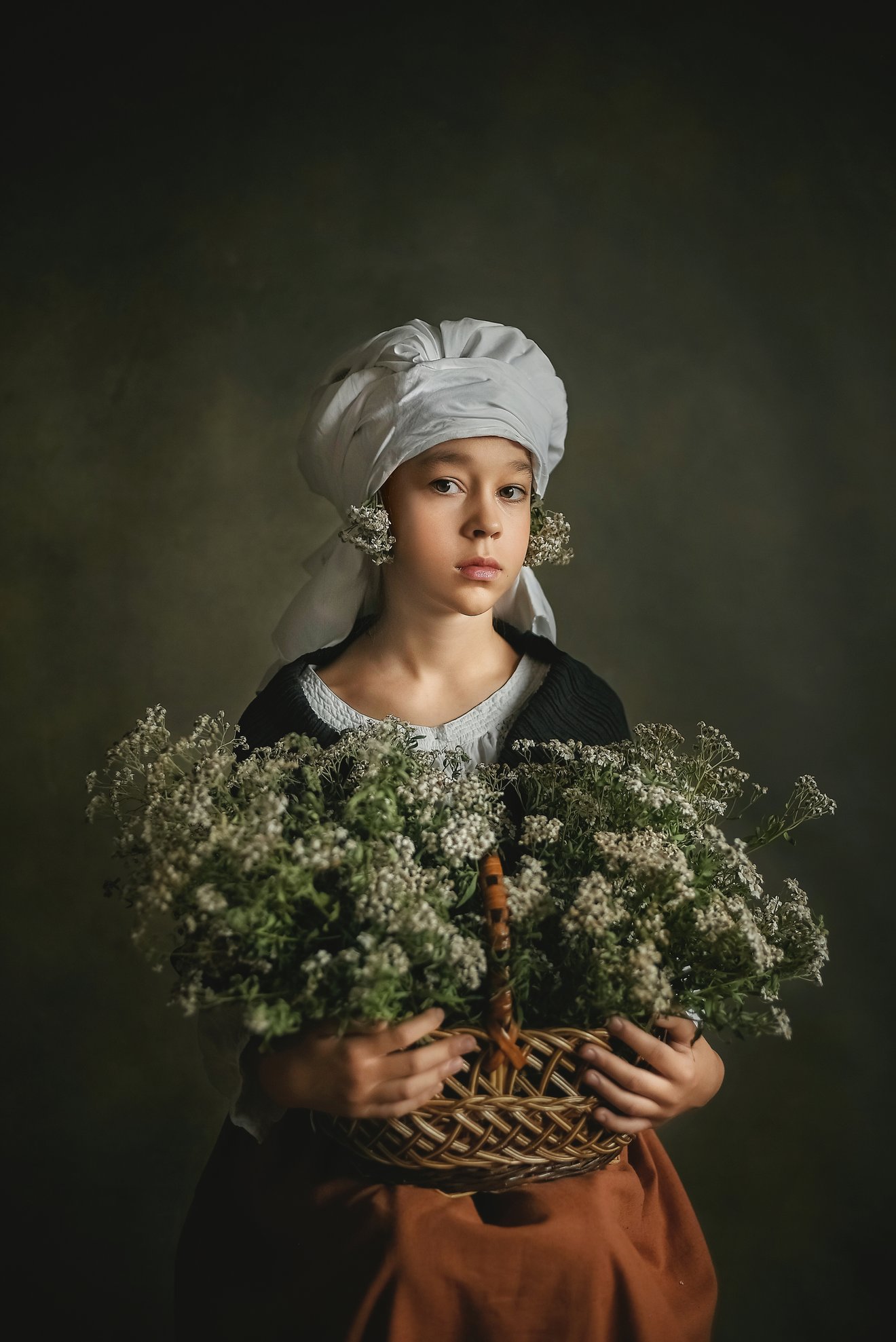 Girl with flowers-Seed Nft