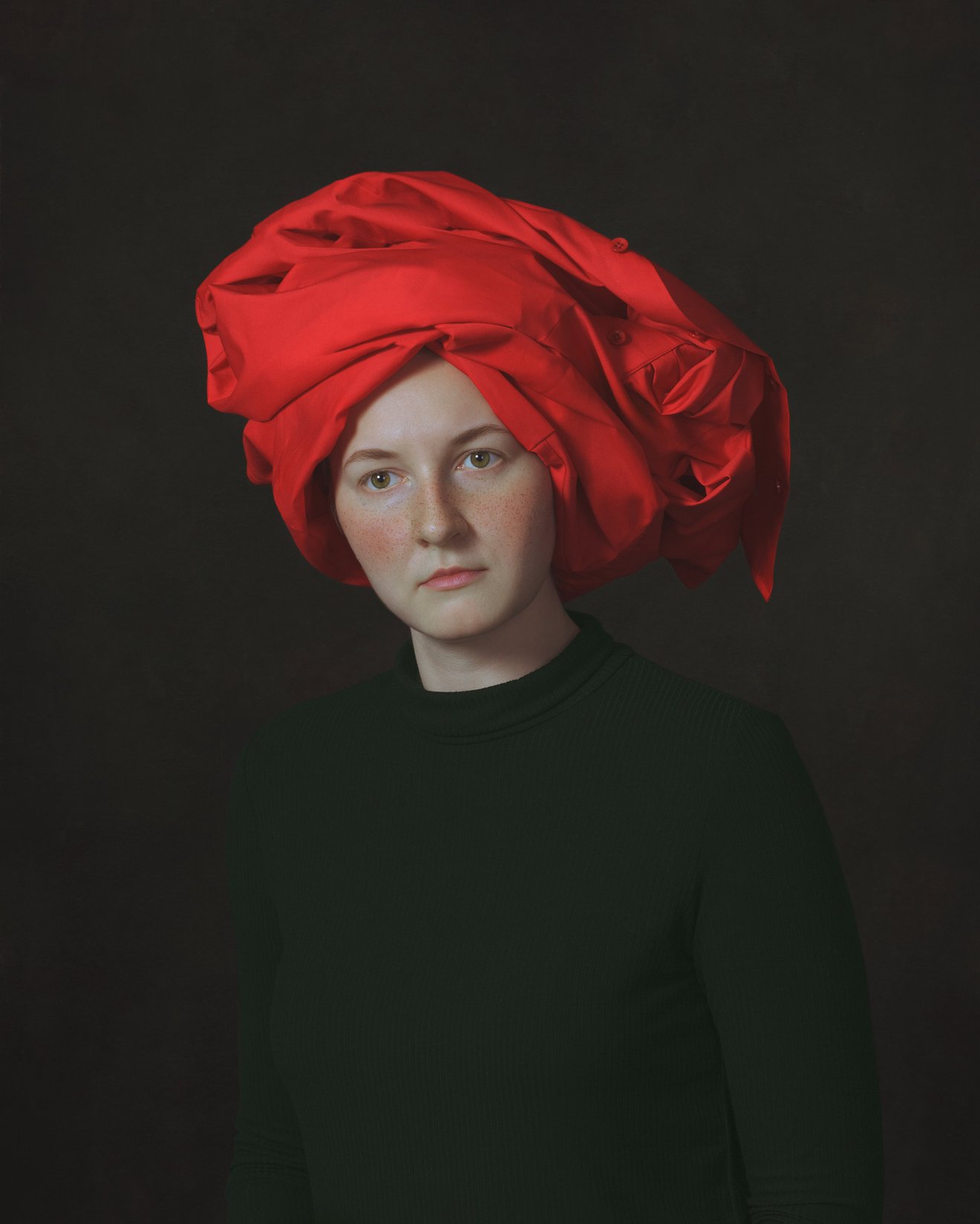  A girl in a red turban-Seed Nft
