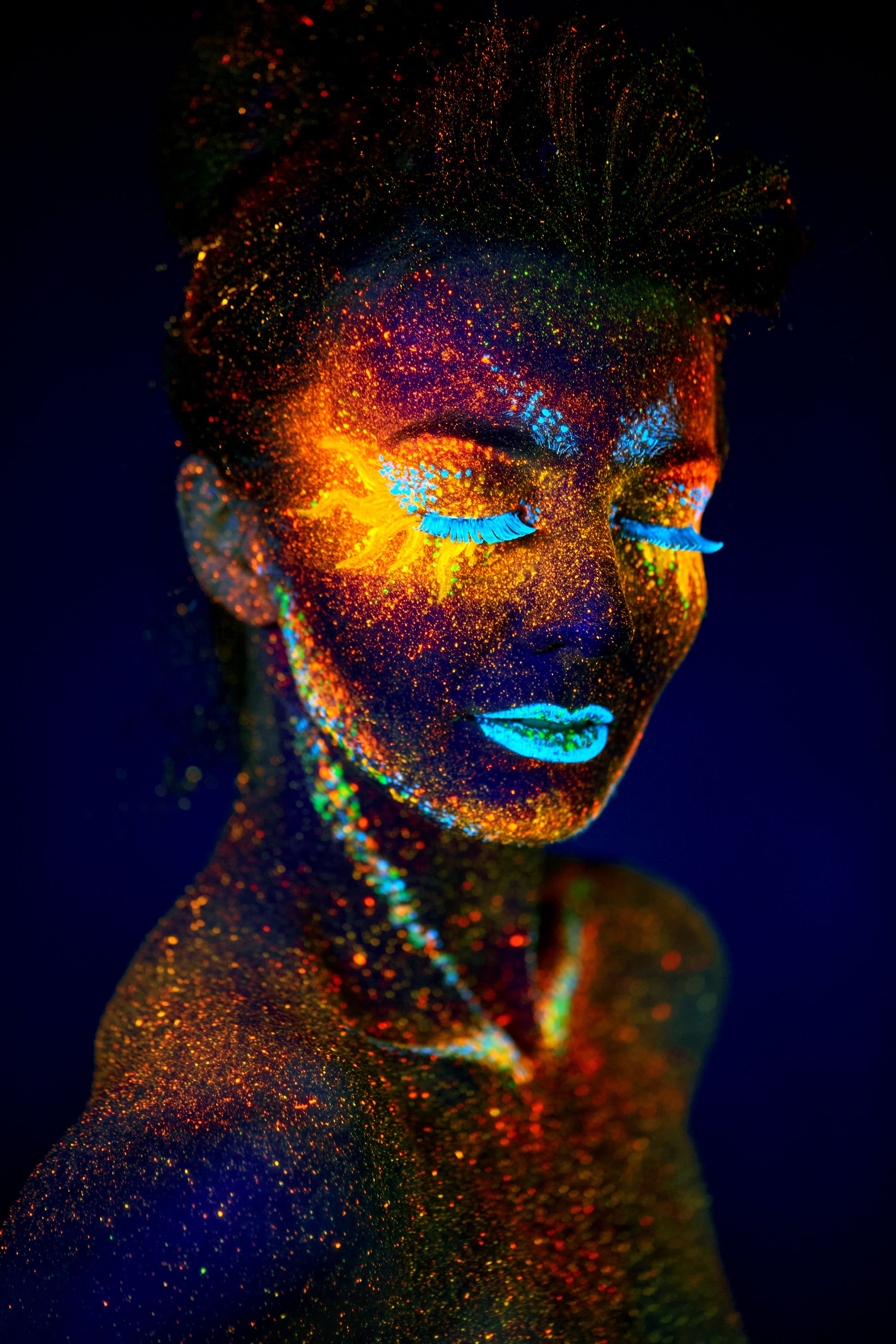 Close up UV portrait V