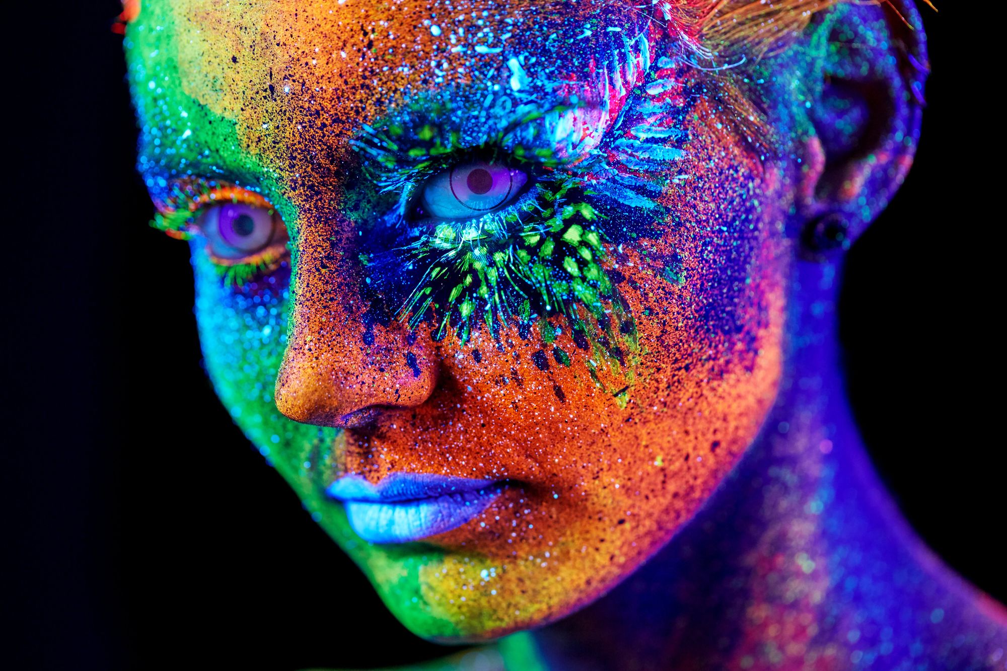UV Close Up Portrait